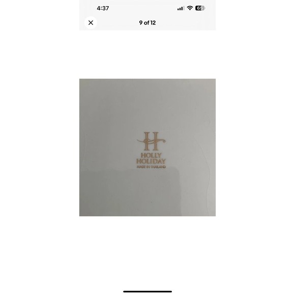 Holly Holiday Pedestal Platter W/Condiment Dishes Scalloped Edge VTG -RARE -HTF - Picture 9 of 12